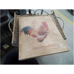 PEINTURE COQ ARTISTE PEINTRE
