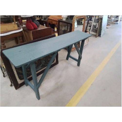 ETABLI RELOOKÉ BLEU VERT 
