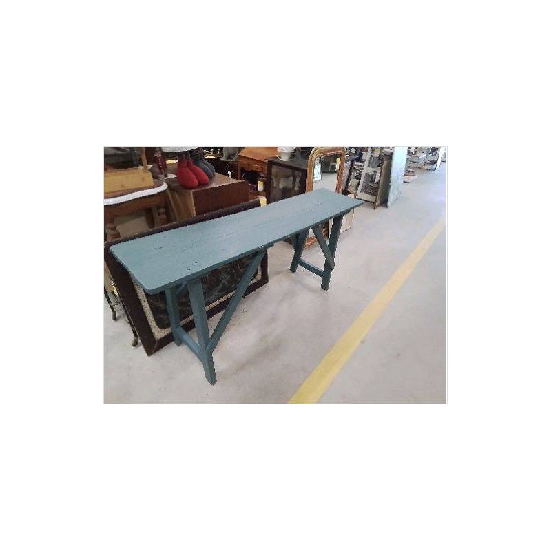 ETABLI RELOOKÉ BLEU VERT 