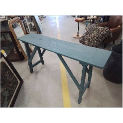 ETABLI RELOOKÉ BLEU VERT 