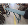 ETABLI RELOOKÉ BLEU VERT 