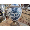 AIGUIERE FAIENCE BRONZE DECOR ANGELOTS BOUCON EN ACCESSOIRE