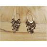 PAIRE BOUCLE D’OREILLES MÉTAL DORÉ 
