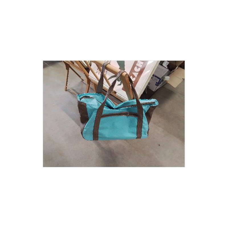SAC DE VOYAGE TURQUOISE GRIS AVEC ACC BB