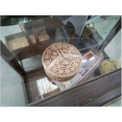 BOITE RONDE PAONS FAIENCE...