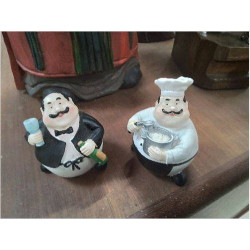 STATUETTE CUISINIER/ SERVEUR 