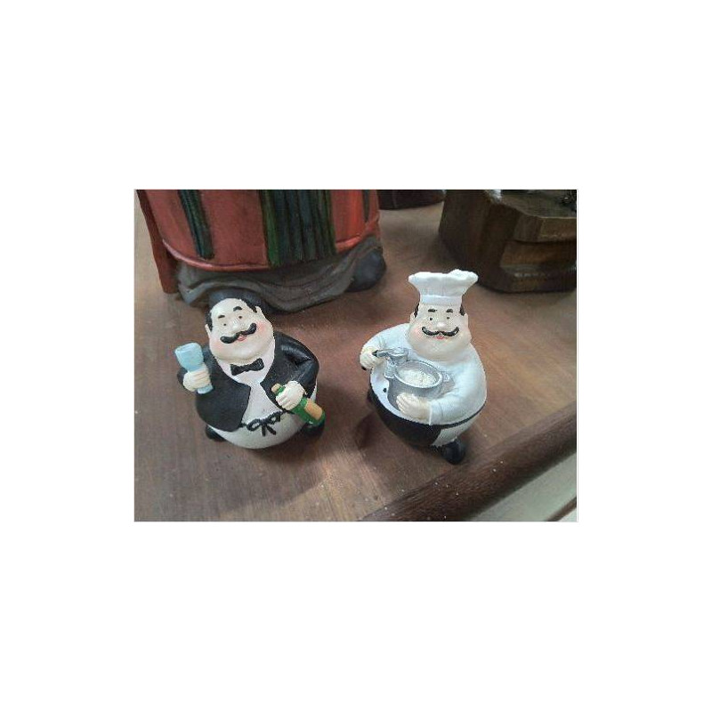 STATUETTE CUISINIER/ SERVEUR 