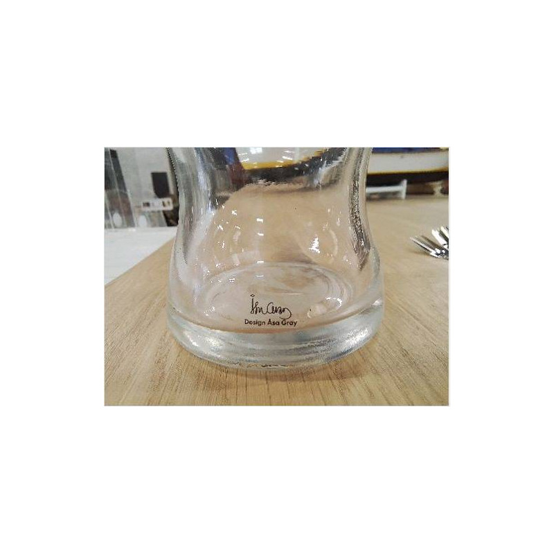 VASE VERRE DESIGN ASA GRAY
