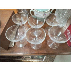 LOT DE 6 COUPES À CHAMPAGNE 