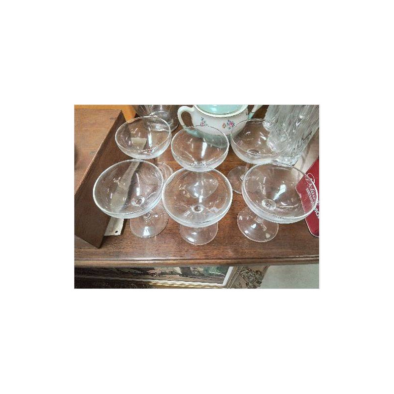 LOT DE 6 COUPES À CHAMPAGNE 