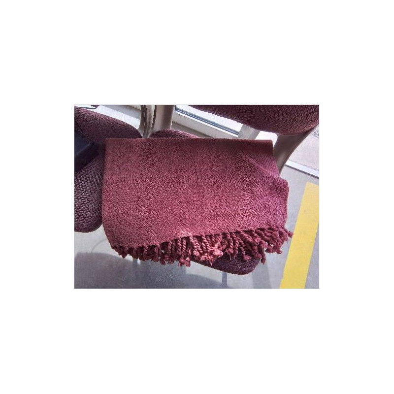 PLAID TISSU FRANGES 