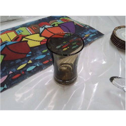 VASE VERRE FUMÉ 