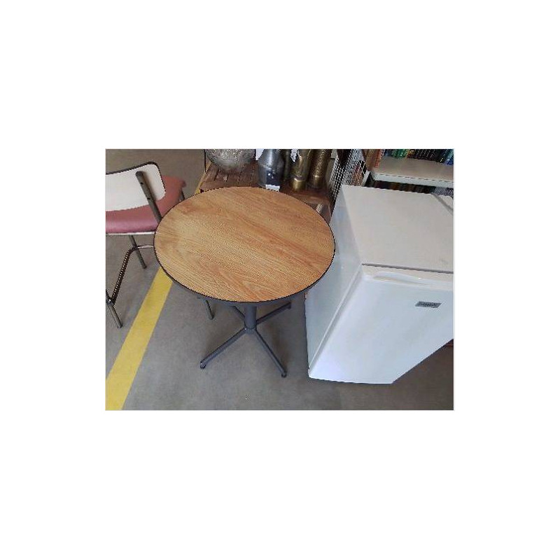 TABLE BISTROT DESSUS CÉRAMIQUE IMITATION BOIS