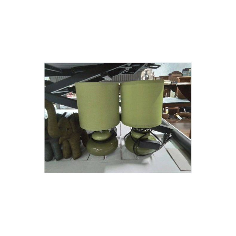 LAMPE GALETS VERTES PM