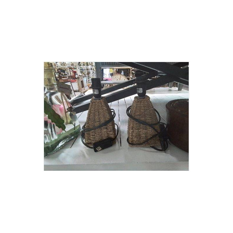 PIED DE LAMPE CHEVET  CORDE PM