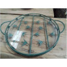 PLATEAU MÉTAL VERT DECO FEUILLES AVEC VERRE
