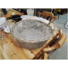 PANIERE ROTIN RONDE GM 2 POIGNEES