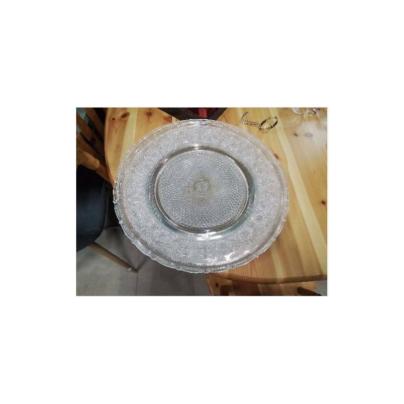 LOT 5 ASSIETTES GM DE PRESENTATION EN VERRE