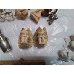 DUO ANGELOTS RESINE PATINÉS