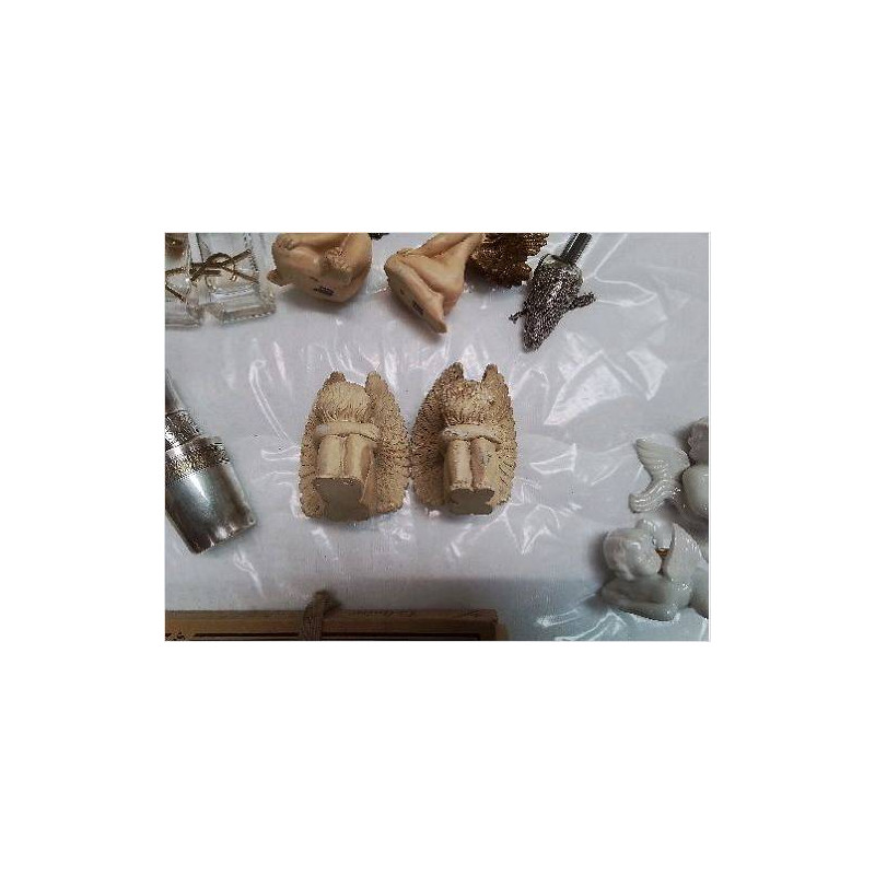 DUO ANGELOTS RESINE PATINÉS