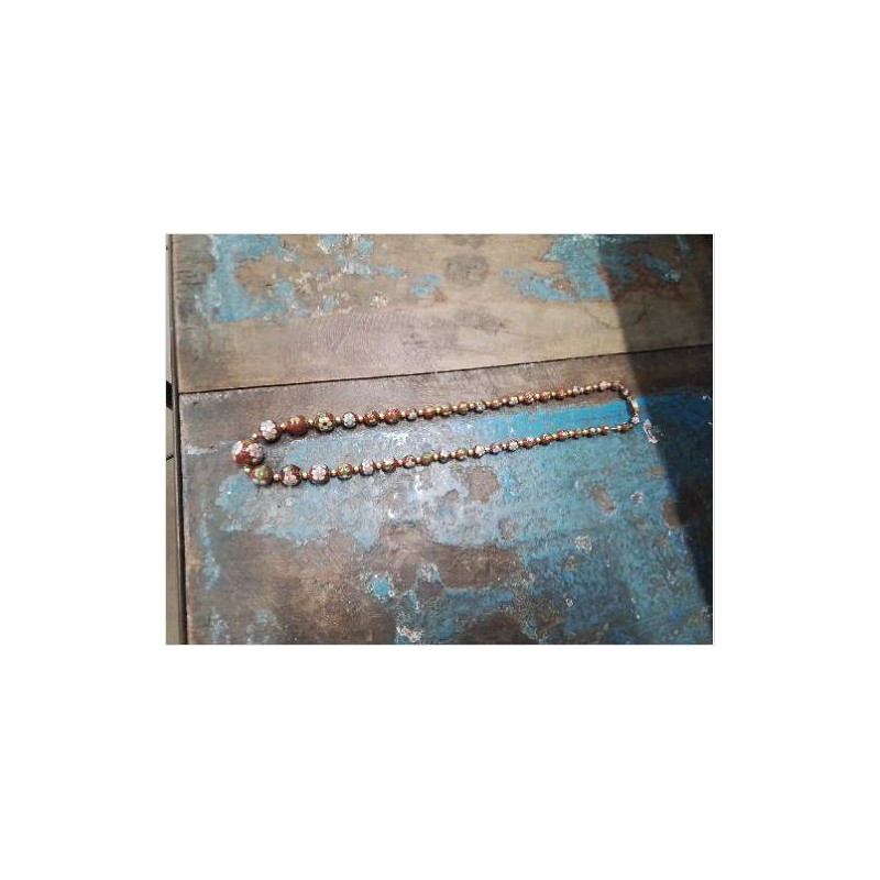COLLIER EN CHUTE CLOISONNÉ 