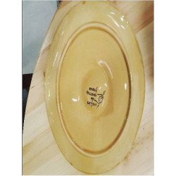 LOT 12 ASSIETTES À HUÎTRES ATELIERS DU REVERNAY FRANCE MARRON