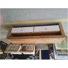 MEUBLE TV TECK 2 TIROIRS 180X47X55