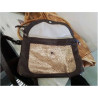 SAC A MAIN POCHETTE MARRON DORE SABRINA