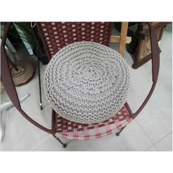 POUF CORDE TAUPE
