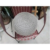 POUF CORDE TAUPE