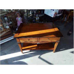 TABLE BASSE MERISIER 78/55CM TIROIR TRANSVERSAL
