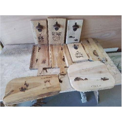 ARTICLE DECO GRAVURE SUR BOIS