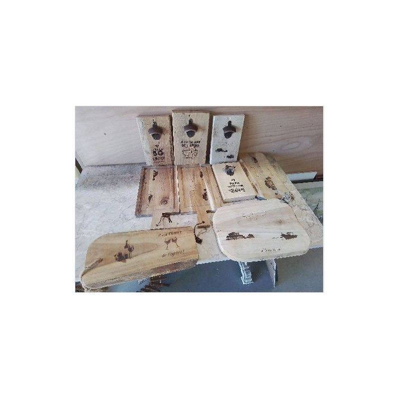 ARTICLE DECO GRAVURE SUR BOIS