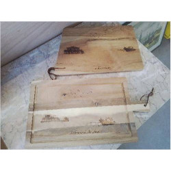 PLAQUE DECO GRAVURE SUR BOIS GM
