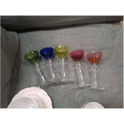 LOT VERRES COULEURS 