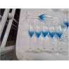 LOT 6 FLUTES FOND BLEU