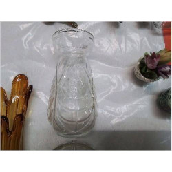 VASE VERRE MOULÉ VINTAGE