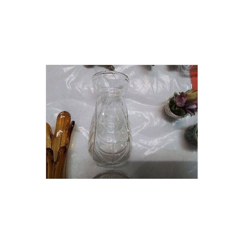VASE VERRE MOULÉ VINTAGE