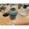 VASE COLORÉ BLEU VERT GRIS ALDO LONDI 