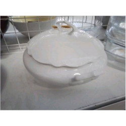 SOUPIERE PORCELAINE BLANCHE 