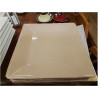LOT DE 6 ASSIETTES CARRÉES MARRON CLAIR COTÉ TABLE 