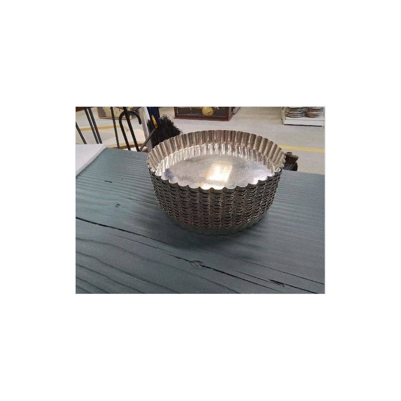 LOT 12 MOULES INOX TARTES PM 