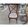 CHAISE BOIS ASSISE GRISE
