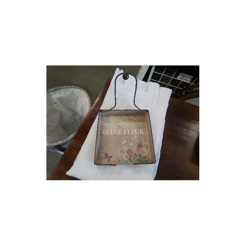 PORTE SERVIETTES METAL DECO FLEURS