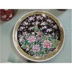 ASSIETTE DECO JAPON AVEC PAON