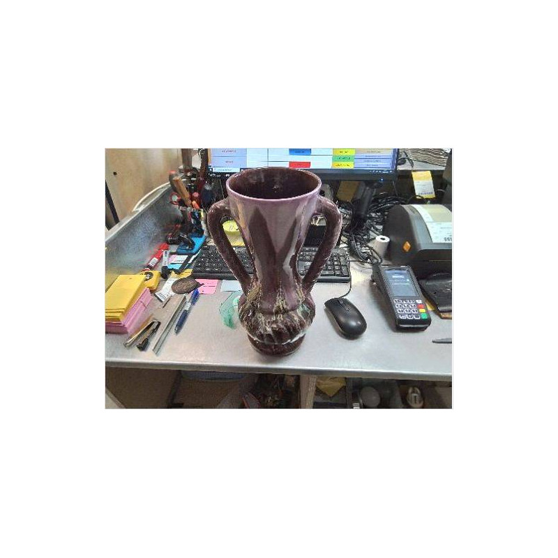 VASE 2 ANSES MAUVE