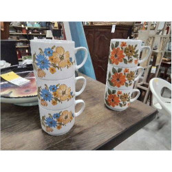 ENS 3 TASSES VINTAGE EMPILABLES