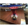 VASE TERRE CUITE ÉMAILLÉ ROUGE MOTIF