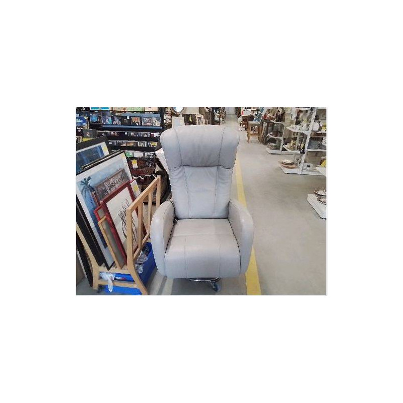 FAUTEUIL CUIR ELECTRIQUE GRIS+ ACC BB