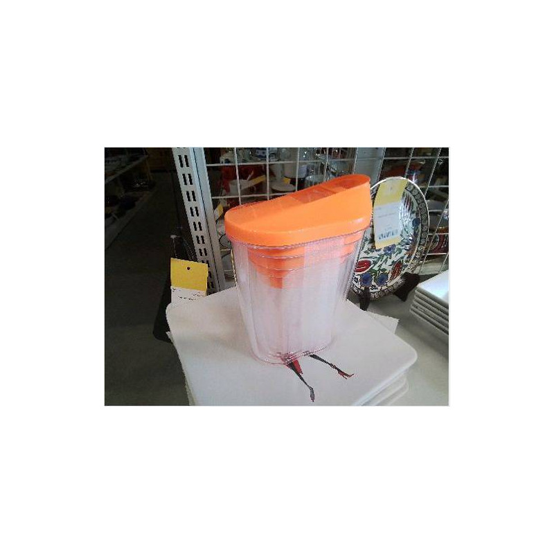 LOT DE 5 BOITES VERCEUSES COUVERCLE ORANGE 